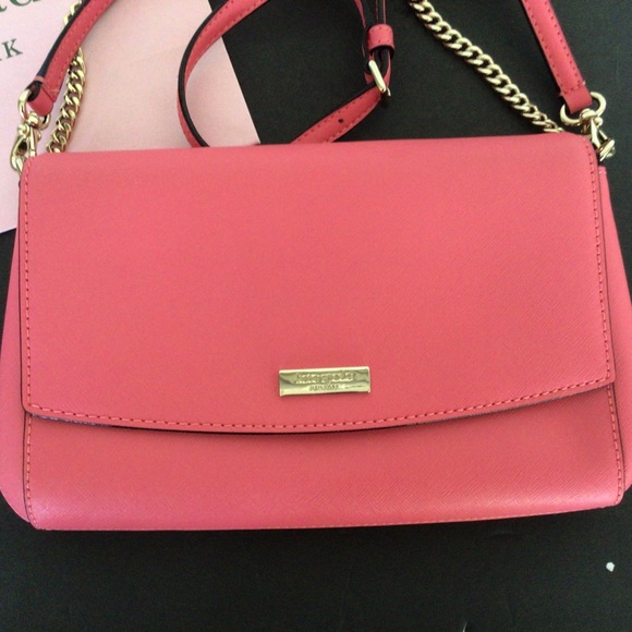 KATE SPADE LAUREL WAY GREER CROSSBODY BAG IN GUAVA PINK NWOT - Picture 10 of 14